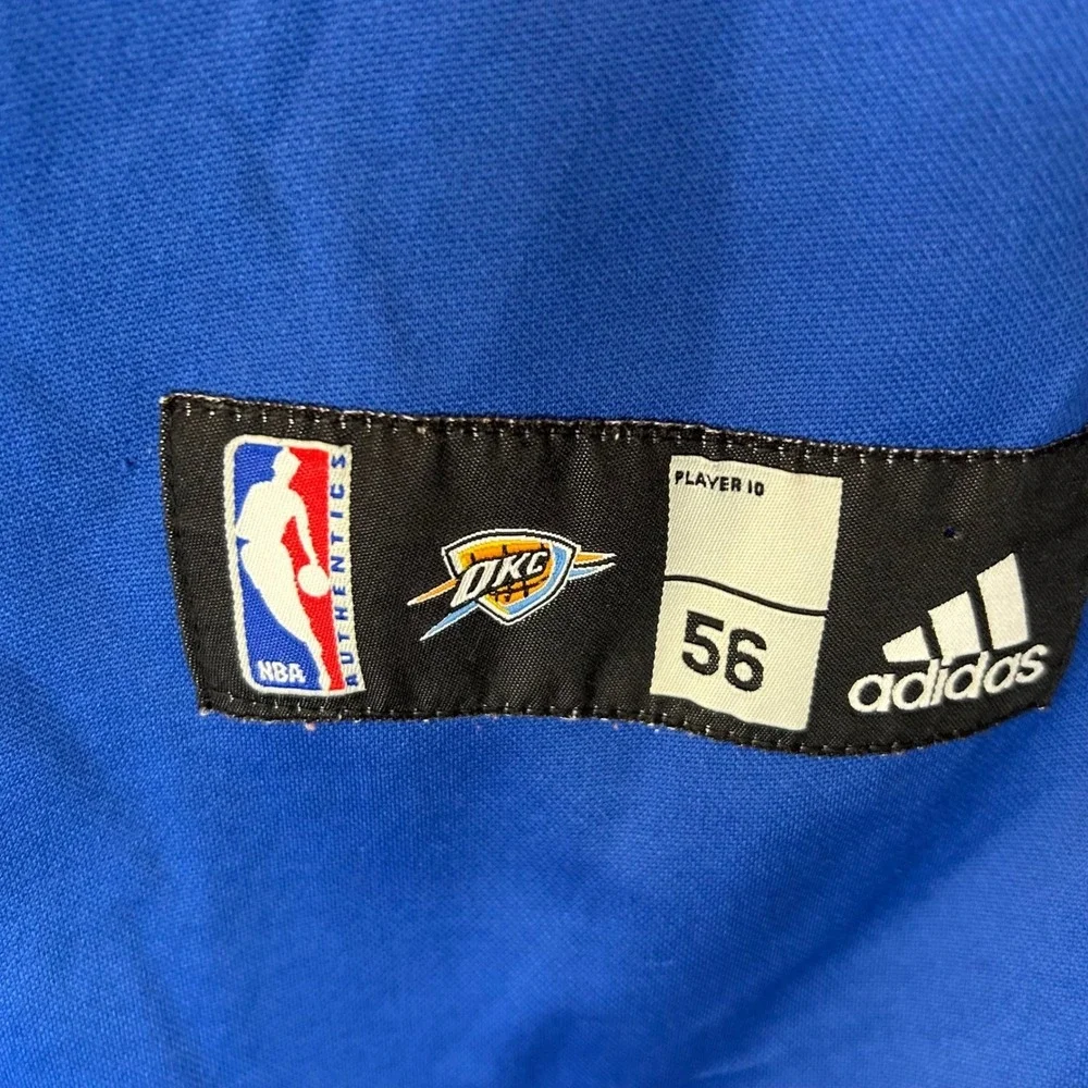 Adidas Oklahoma City Thunder Kevin Durant 35 NBA Jersey Blue Mens 56 XL